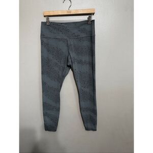 Athleta Transcend legging sage green gray black star size XL